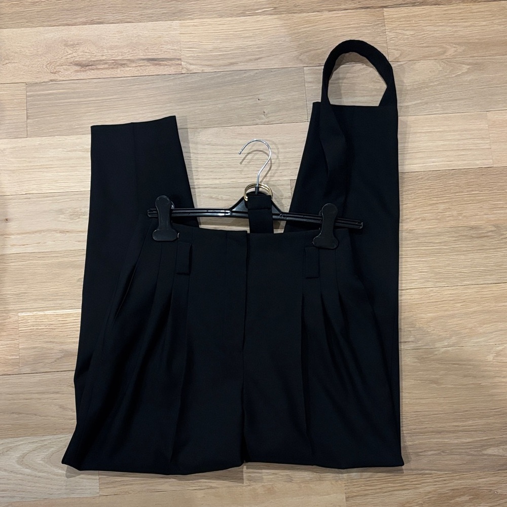 Another Tomorrow High waisted Elegant Black Women's Pants